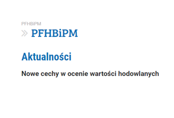 Więcej cech w ocenie wartości hodowlanej od grudnia 2020